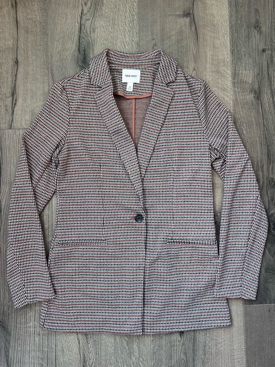 Nine West Jackets & Blazers - Nine West brown and Black Houndstooth Single-Button Blazer
